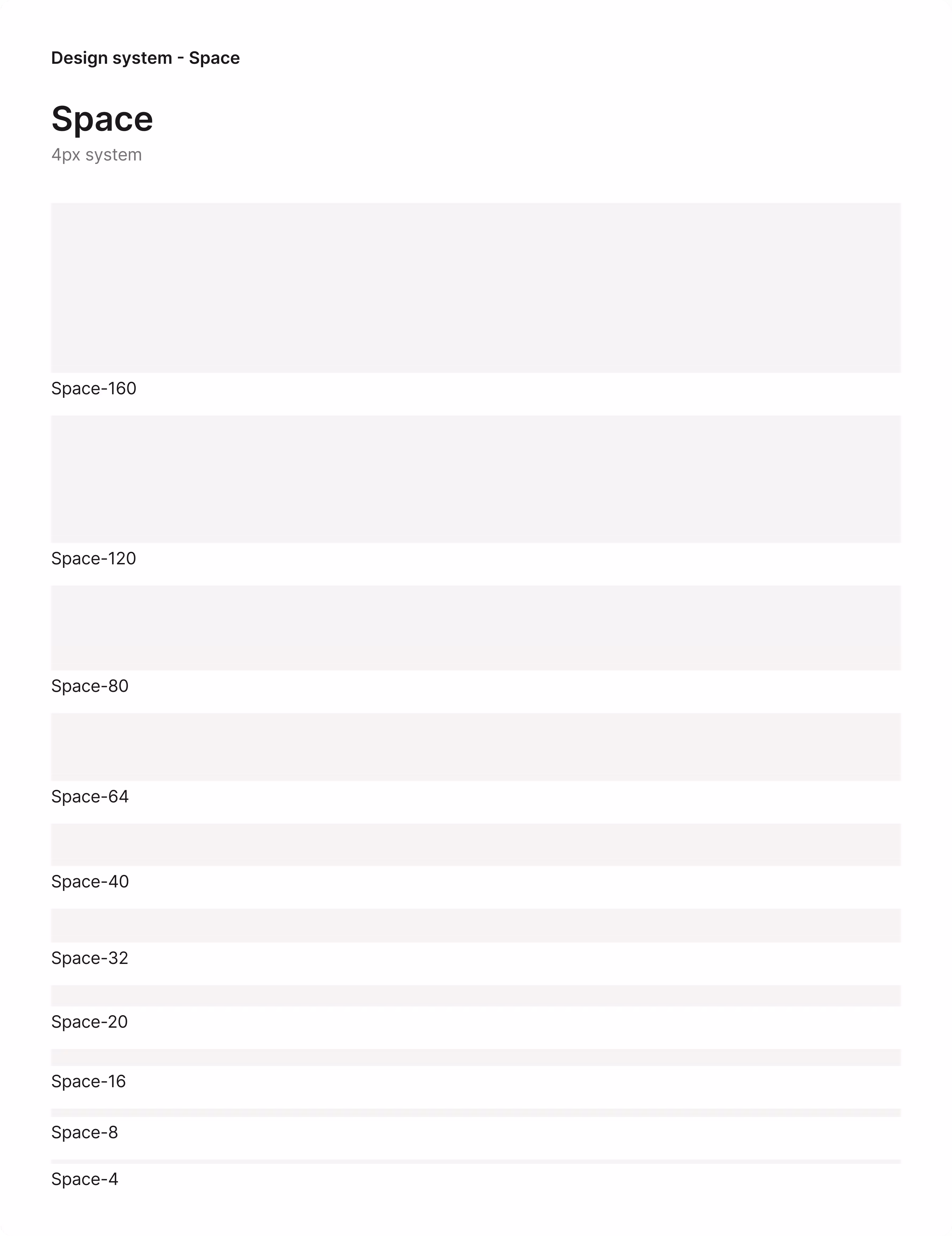 Flowbit's Spacing Design system documenting every spacing details